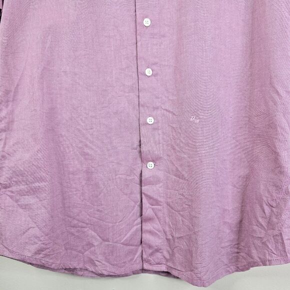 Diesel Mens Short Sleeve Embroidered Logo Button Down Shirt Small - Picture 3 of 7